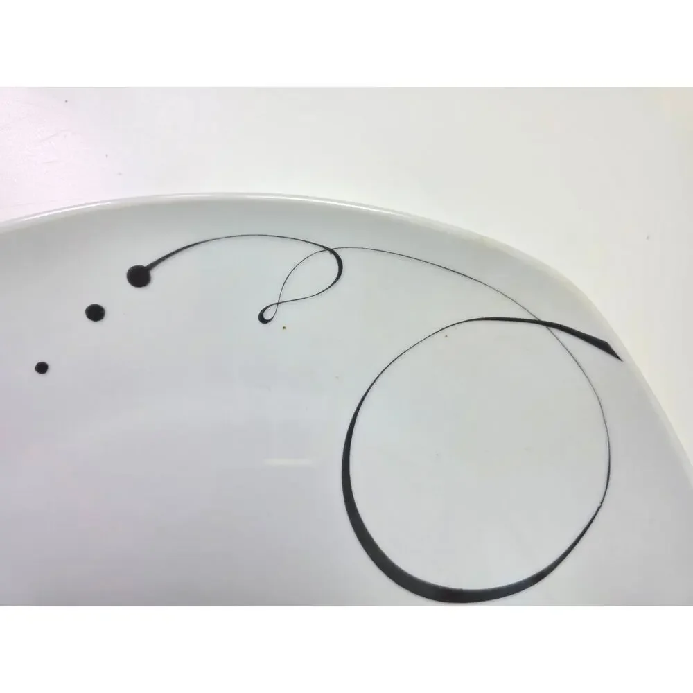 Set/ 2 TABLETOPS 365 Gallery Pescara Black White Modern 10